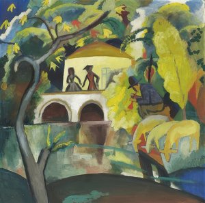 Rokokko. 1912 av August Macke