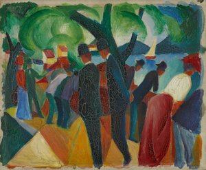 Gå på broen av August Macke