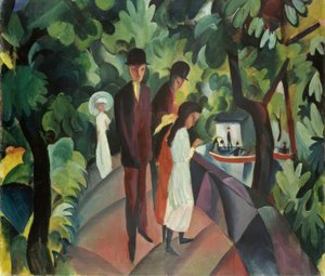 Gå på broen av August Macke