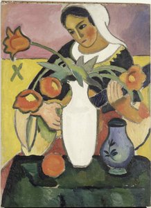 Lutespilleren, 1910. av August Macke