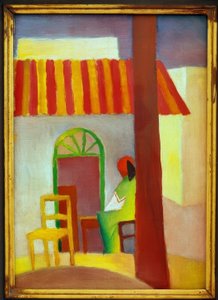 Tyrkisk kafé I. av August Macke