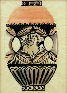 Vase med gjeterinne av August Macke