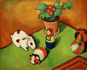 Lille Walters leker av August Macke