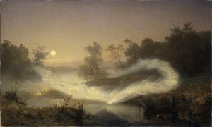 la danse des elfes - Malmstroem, august (1829-1901) Olje på lerret 1866 Nationalmuseum Stockholm 90x149