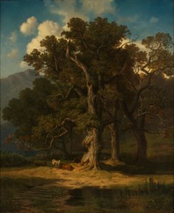 skoglandskap av August Maximilian Zimmermann