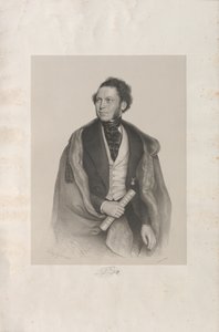Portrett av komponisten og dirigenten Gottfried von Preyer 1807-1901, 1845.