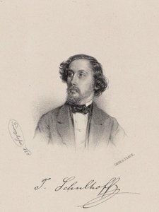 Portrett av pianisten og komponisten Julius Schulhoff 1825-1898, 1850.
