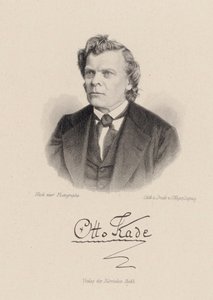 Portrett av komponisten Otto Kade 1819-1900.