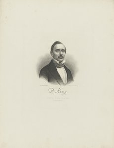 Portrett av pianisten og komponisten Diederich Krug 1821-1880, ca. 1850.