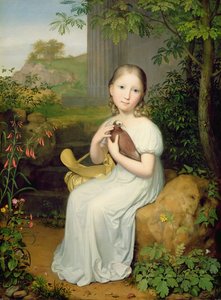 Portrett av grevinne Louise Bose som barn, 1820
