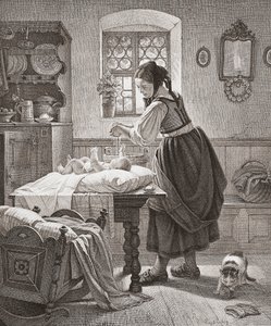 Toalettet. 1800-talls barnepass. av Augusta Ludwig