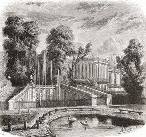 Petit Trianon i Versailles, Frankrike, 1800-tallet av Auguste Allonge