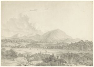 Javanesisk landskap av Auguste Antoine Joseph Payen