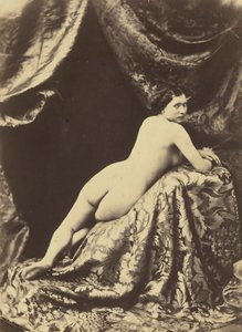 Nakenstudie, ca. 1855 (foto) av Auguste Belloc