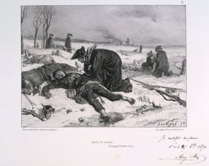 Etter slaget ved Champigny, fransk-prøyssisk krig, 1870 1871.