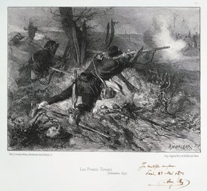 Francs-Tireurs, beleiring av Paris, fransk-prøyssisk krig, desember 1870 1872