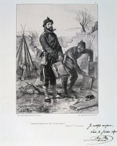 Soldater fra Garde Nationale, beleiring av Paris, 1870-1871 av Auguste Bry