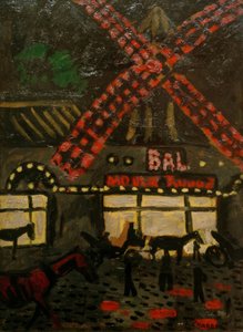 Moulin Rouge, om natten av Auguste Chabaud
