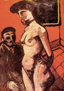 Prostituert med klient av Auguste Chabaud