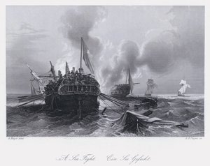 En sjøkamp (gravering)
