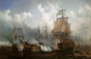 Redoutable i slaget ved Trafalgar, 21. oktober
