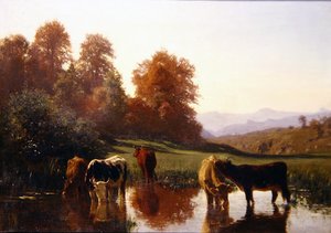 Storfevanning (olje på lerret)