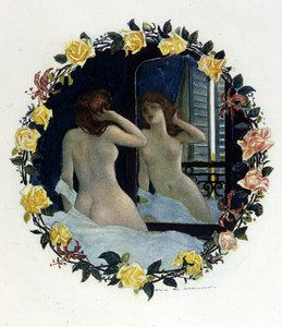 Illustrasjon av Auguste François Gorguet (1862 - 1927) for ""Le Lys rouge"" av Anatole France (1844 - 1924). 1894.