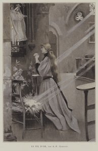 Illustrasjon for Le Fil dOr, av Henry Greville