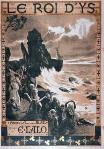 Plakat for operaen Le Roi dYs av Edouard Blau og Edouard Lalo, 1888