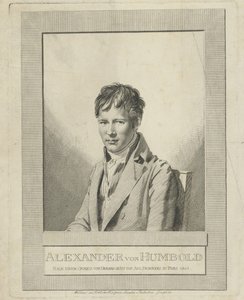 Portrett av Alexander von Humboldt 1769-1859, 1805. av Auguste Gaspard Louis Desnoyers