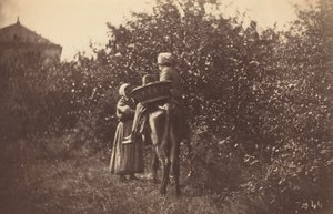 To kvinner med esel, slutten av 1870-tallet.