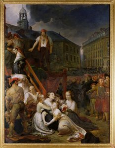Episode på Place du Bouffay, Nantes, 1793, 1859 av Auguste Hyacinthe Debay