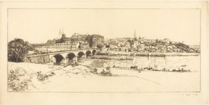 Angers - Panoramautsikt av Auguste Lepere