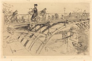 Bridge of Arts (Le pont des Arts) av Auguste Lepere