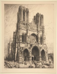 katedralen i Reims av Auguste Lepere