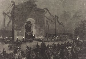 Begravelse av Victor Hugo. Vaken, 1885.