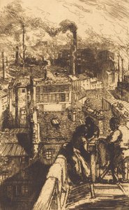 Gobelins Quarter Gobelins Quarter, 1893. av Auguste Lepere
