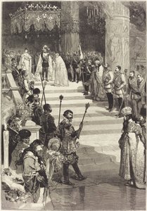 Kroningen av keiser Alexander III av Russland (27. mai) av Auguste Lepere