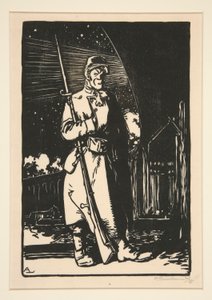 Le G. V. C. (Vaktere av kommunikasjonskanalene), fra The War of 1914, første serie, nr. 9 av Auguste Lepere