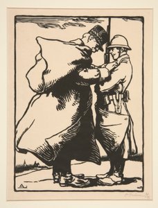 Le G?n?ral Joffre d?core (General Joffre Decorates), fra La Guerre de 1914, første serie, nr. 12 av Auguste Lepere