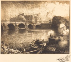 Den nye broen av Auguste Lepere
