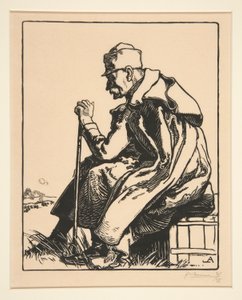Le Roi de Serbie (Kongen av Serbia), fra La Guerre de 1914, første serie, nr.4 av Auguste Lepere