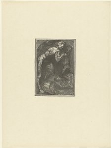 Michelangelo skulpturerer en slave Michel Ange modell l