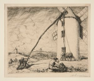Windmill of Chapelles (Vendee) av Auguste Lepere