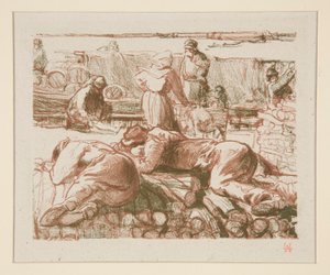 Ouvriers (arbeidere) av Auguste Lepere