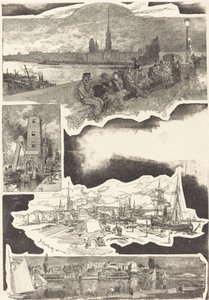 Rouen, 1888. av Auguste Lepere