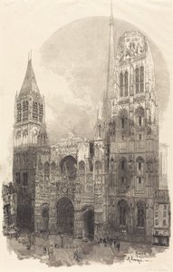 Rouen katedral (katedralen i Rouen) av Auguste Lepere
