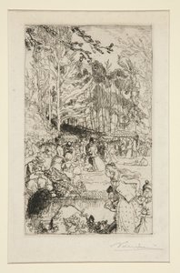 Søndag ettermiddag i Nantes av Auguste Lepere