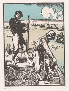 Twee skruer Rekefiskere av Auguste Lepere
