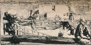 Vaskebåt, 1915 av Auguste Louis Lepère